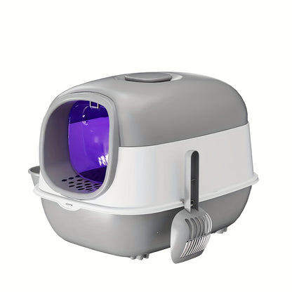 Premium Enclosed Cat Litter Box with Odour Control