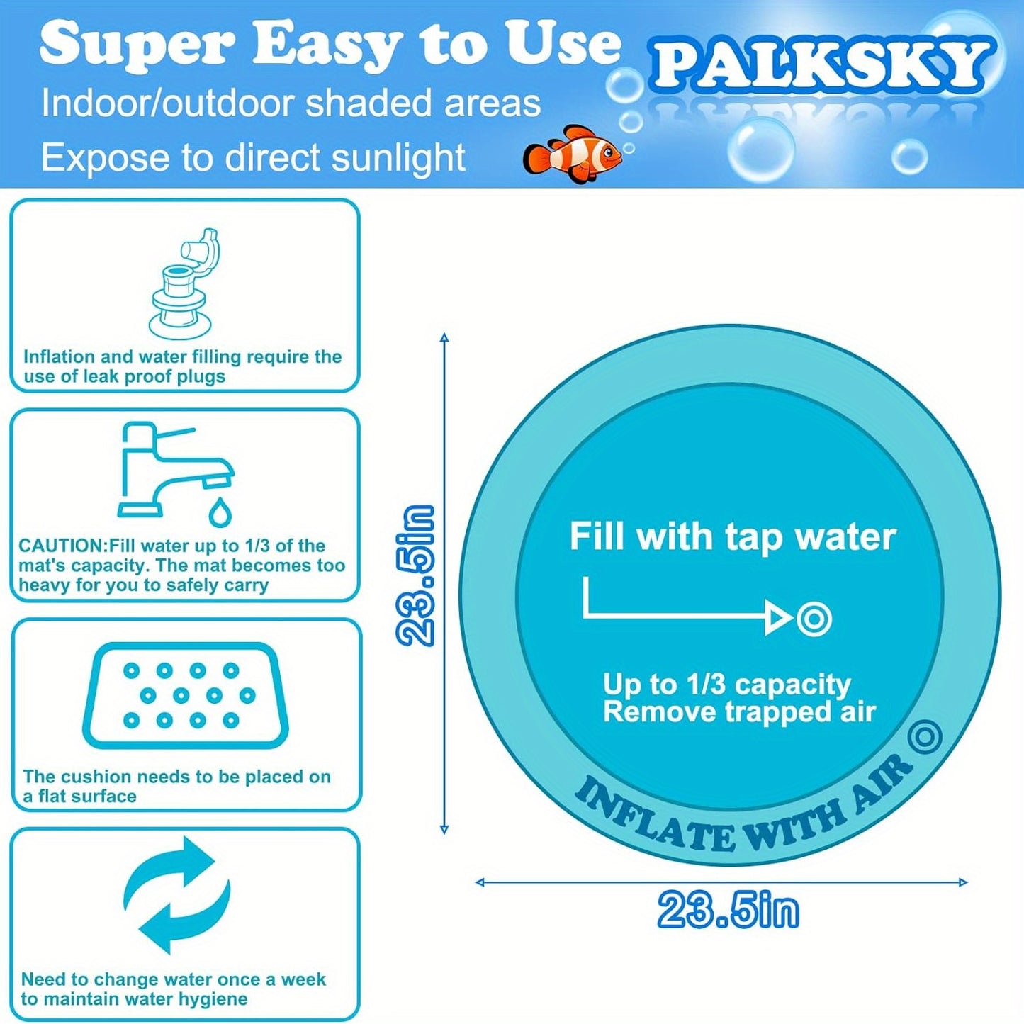 Interactive Cat Water Play Mat
