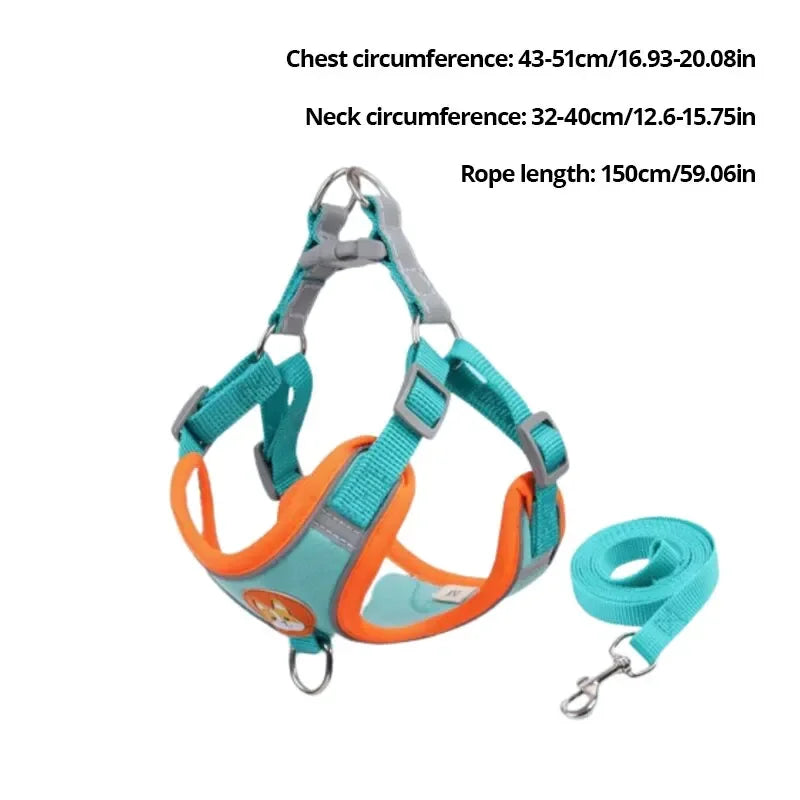 Reflective No-Pull Pet Harness with Leash
