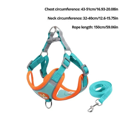 Reflective No-Pull Pet Harness with Leash