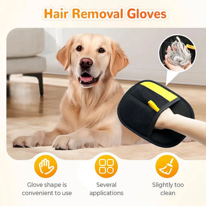 Pet Hair Removal & Grooming Gloves