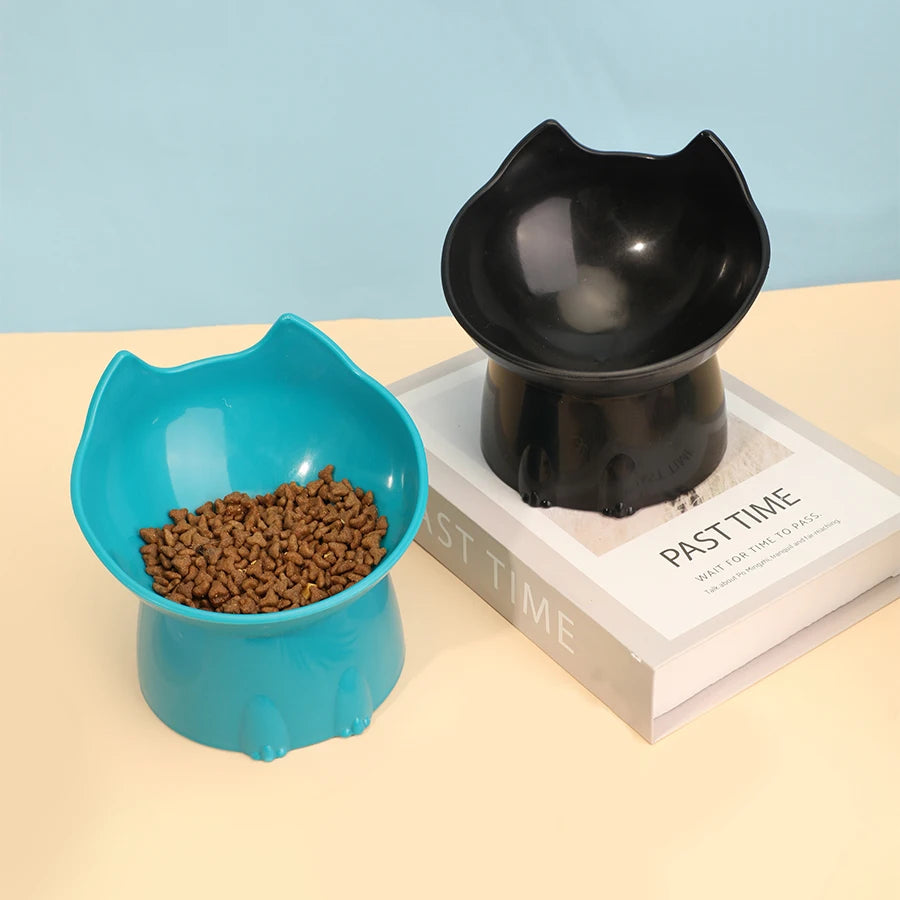 Elevated Cat Bowl with Tilted Design