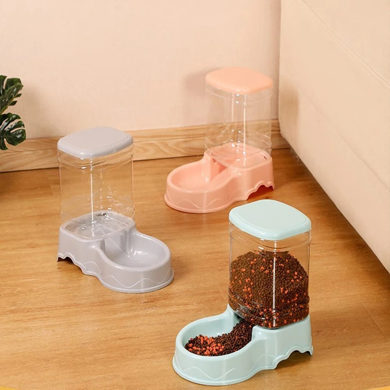 Large Capacity Automatic Pet Feeder & Water Bowl Set