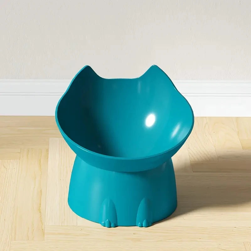 Elevated Cat Bowl with Tilted Design