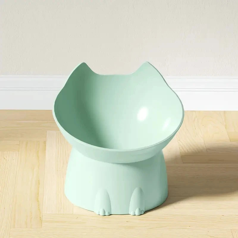 Elevated Cat Bowl with Tilted Design