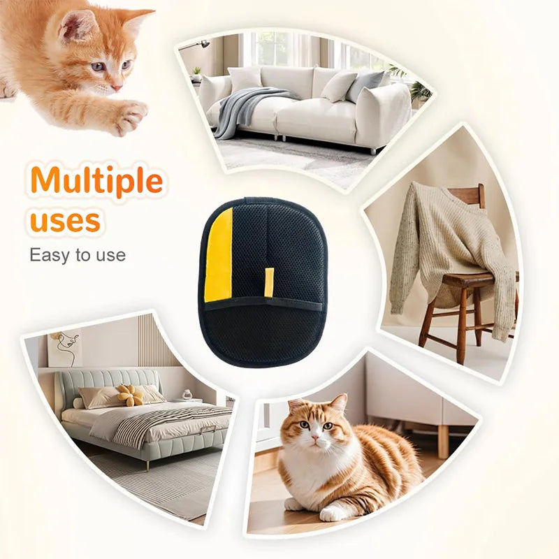Pet Hair Removal & Grooming Gloves