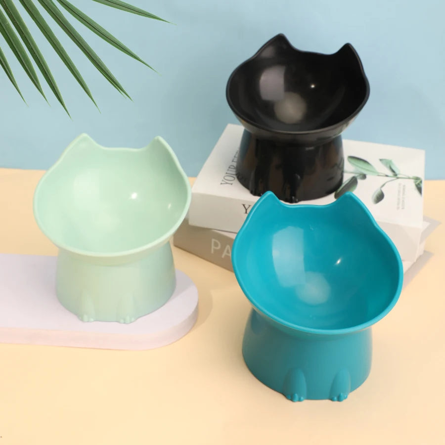 Elevated Cat Bowl with Tilted Design
