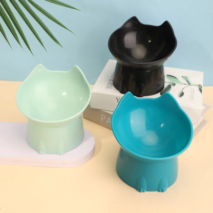 Elevated Cat Bowl with Tilted Design