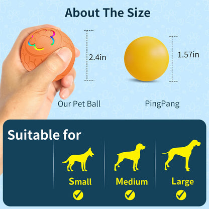 OUZEY Smart Interactive Dog Ball - Electric Remote Control Toy