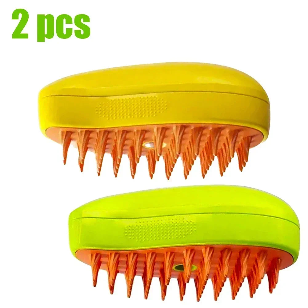 3-in-1 Steam Grooming Brush for Cats & Dogs