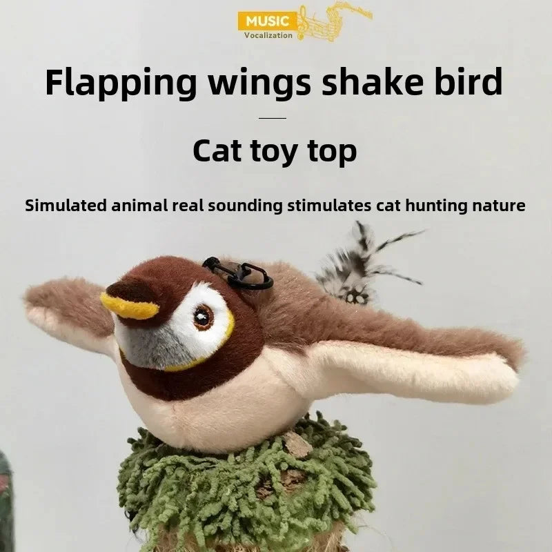 Interactive Chirping Bird Cat Toy