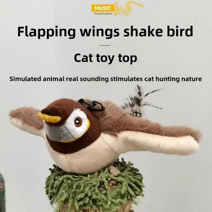 Interactive Chirping Bird Cat Toy