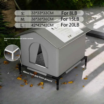 Waterproof Outdoor Pet Cave Bed