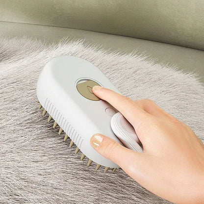3-in-1 Steam Grooming Brush for Cats & Dogs