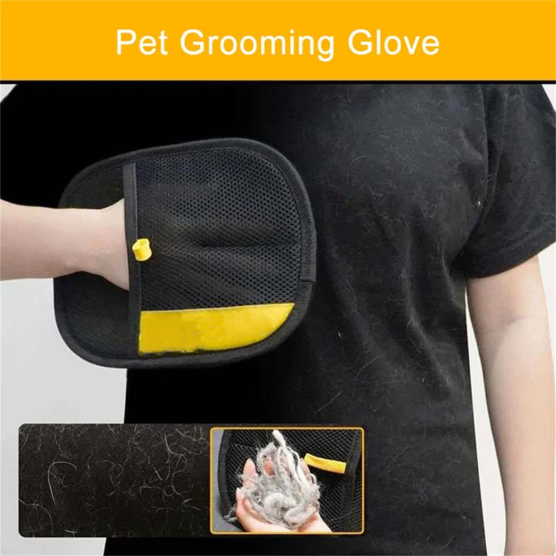 Pet Hair Removal & Grooming Gloves