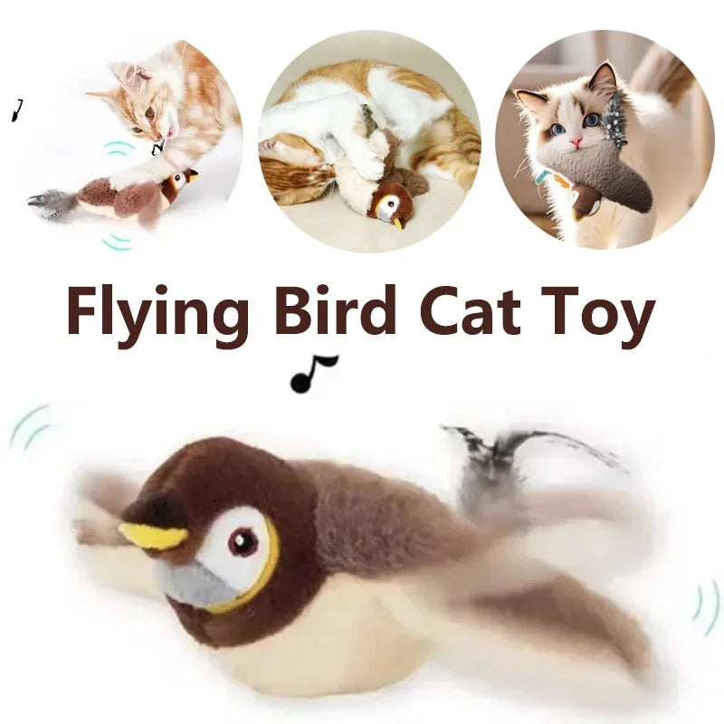 Interactive Chirping Bird Cat Toy