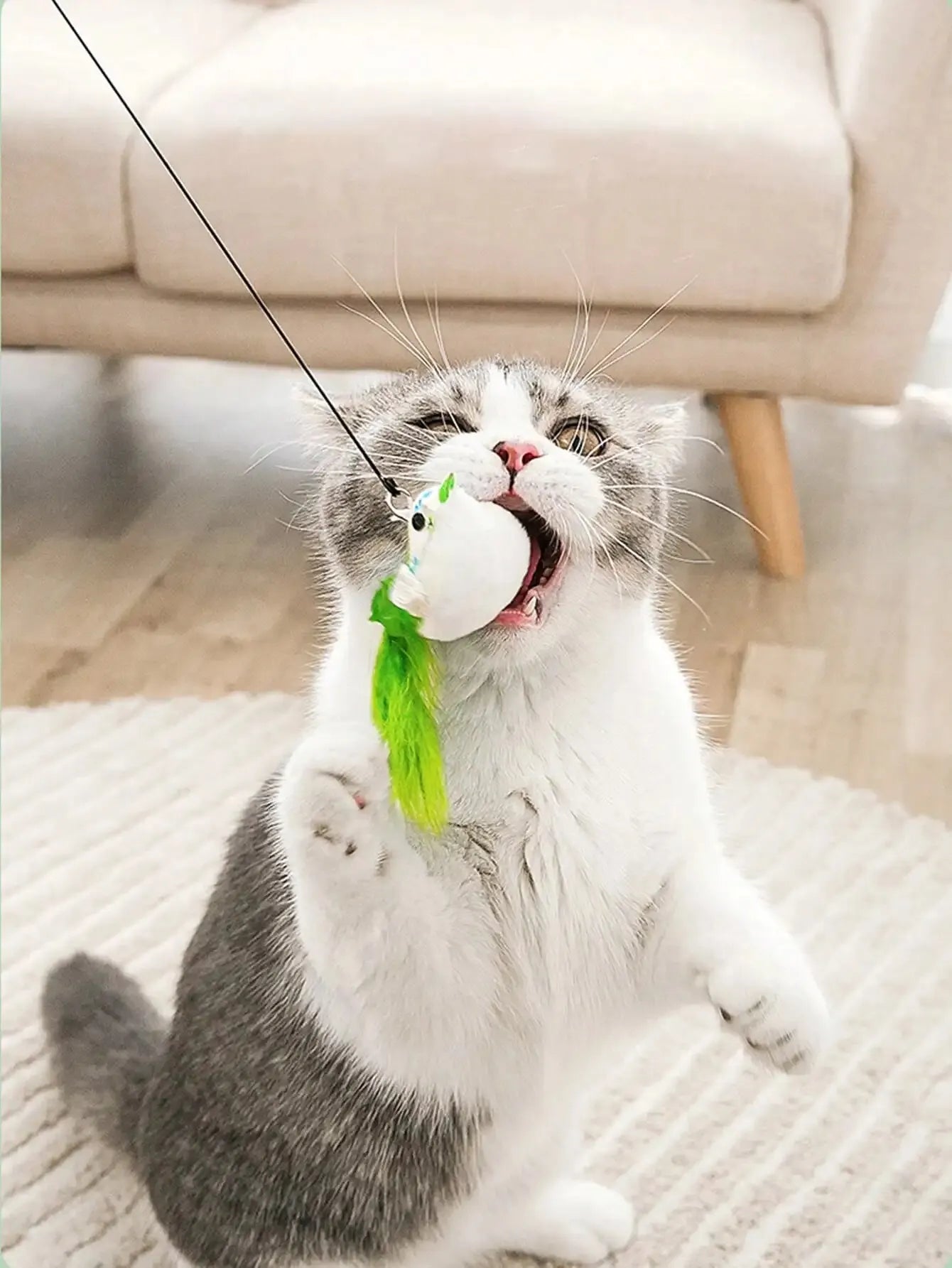 Interactive Suction Cup Bird Toy for Cats
