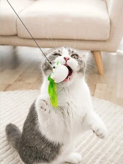 Interactive Suction Cup Bird Toy for Cats