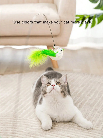 Interactive Suction Cup Bird Toy for Cats