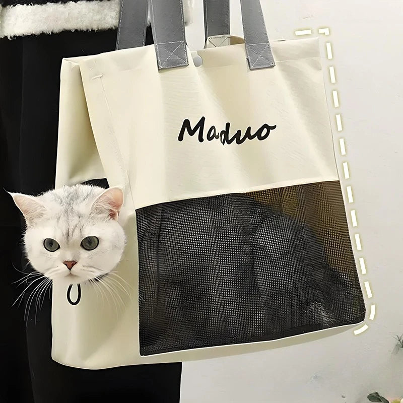 Breathable Pet Carrier Backpack - Portable Travel Bag