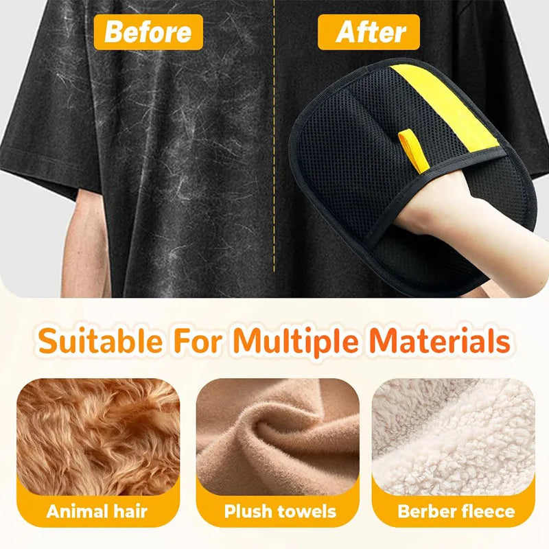 Pet Hair Removal & Grooming Gloves