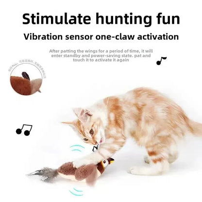 Interactive Chirping Bird Cat Toy