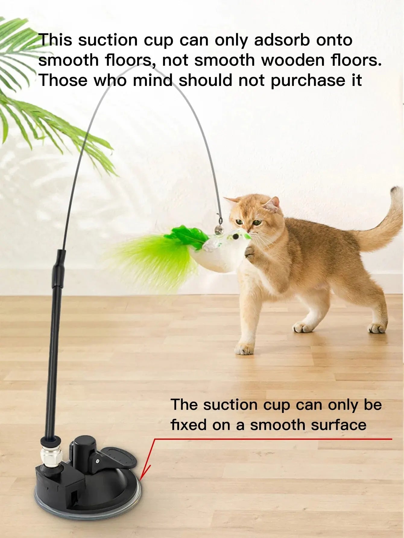 Interactive Suction Cup Bird Toy for Cats