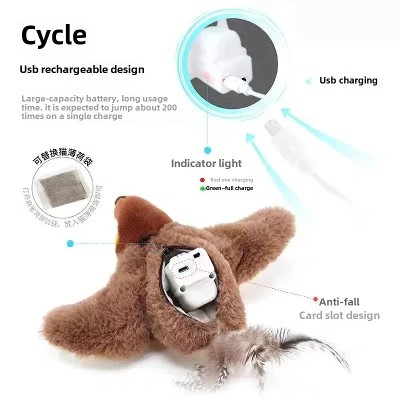 Interactive Chirping Bird Cat Toy