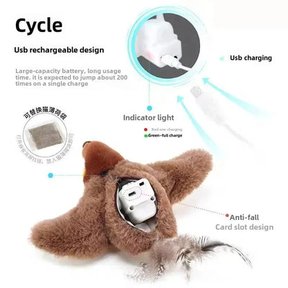 Interactive Chirping Bird Cat Toy