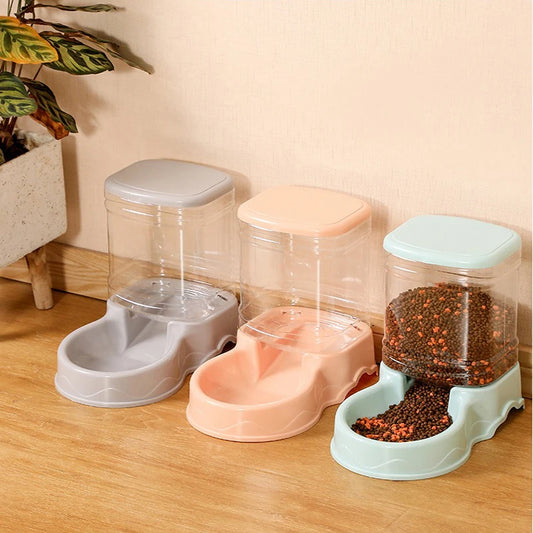 Large Capacity Automatic Pet Feeder & Water Bowl Set