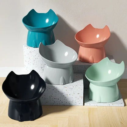 Elevated Cat Bowl with Tilted Design