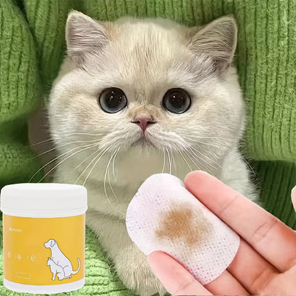 Pet Eye Cleaning Wipes - 200 Pack for Tear Stain Removal