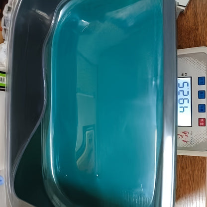 Semi-Enclosed Cat Litter Box